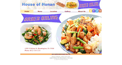 Desktop Screenshot of bloomingtonhouseofhunan.com